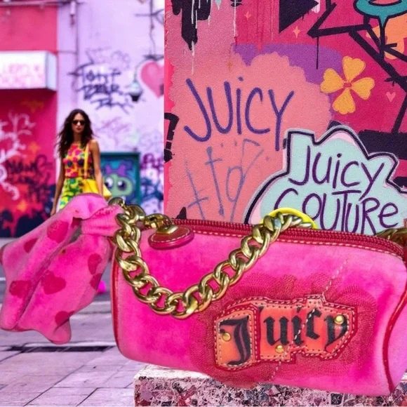 HTF✨Hot Pink Juicy Couture Mini Barrel 🎀✨ - Picture 2 of 13